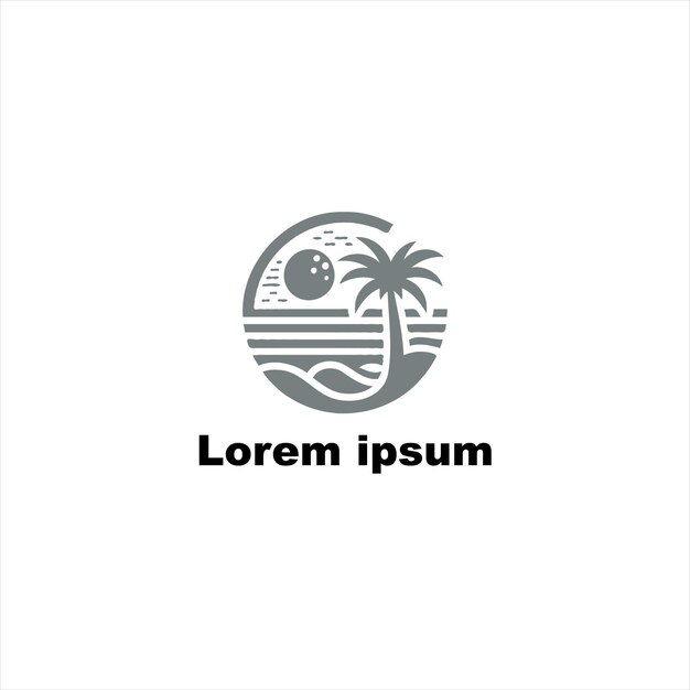 logotipo de la playa