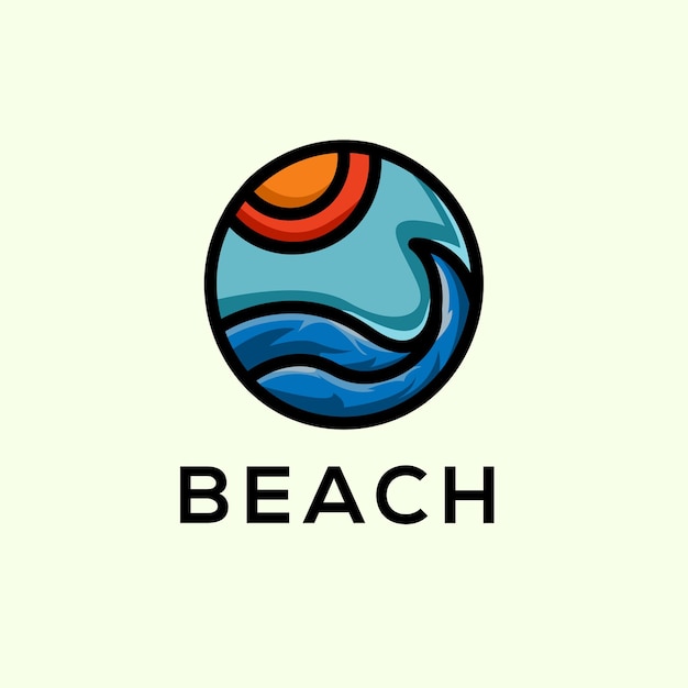 Logotipo de playa