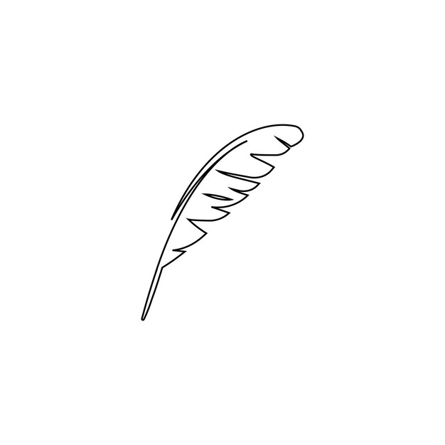 Vector logotipo de pluma