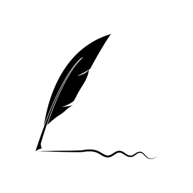 Vector logotipo de pluma