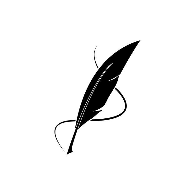 Vector logotipo de pluma