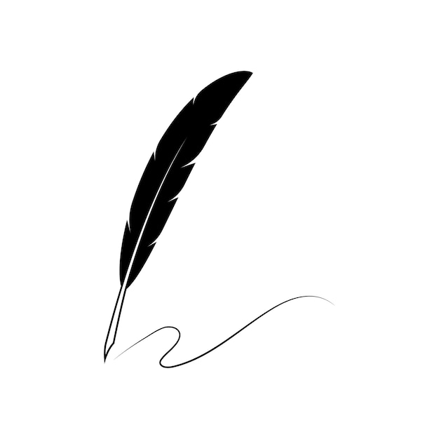 Vector logotipo de pluma