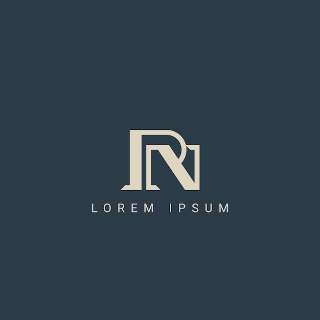 Logotipo PN basado en iniciales creativas mínimas y logotipo NP letra PN monograma elegante creativo NP
