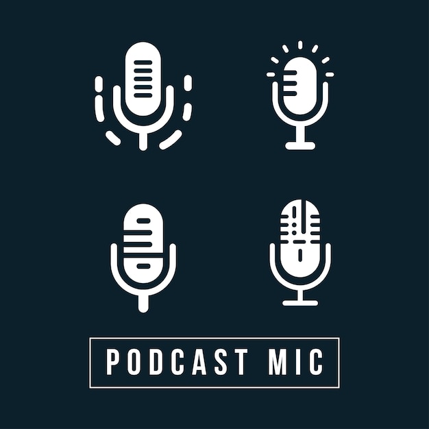 Vector el logotipo del podcast