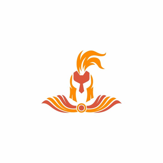 Logotipo para un pollo con una pluma.