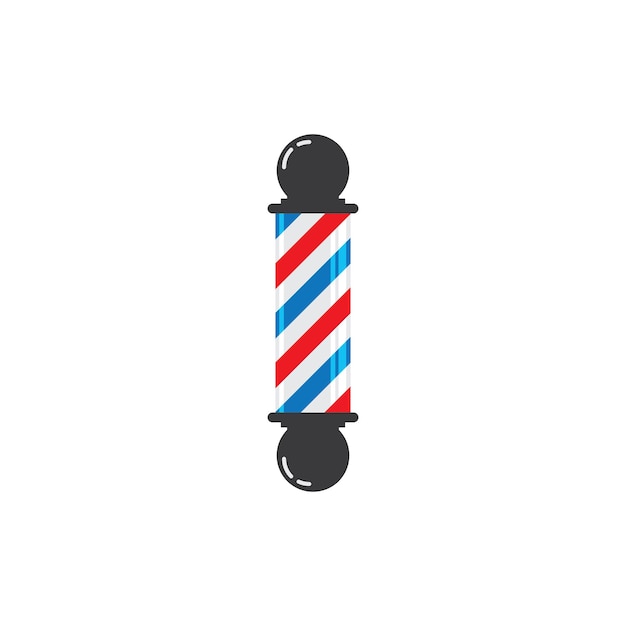 Vector logotipo de poste de peluquero