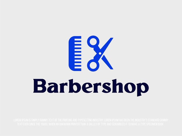 Logotipo profesional para la barbería en un estilo moderno