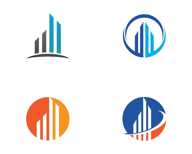 Vector logotipo profesional de business finance