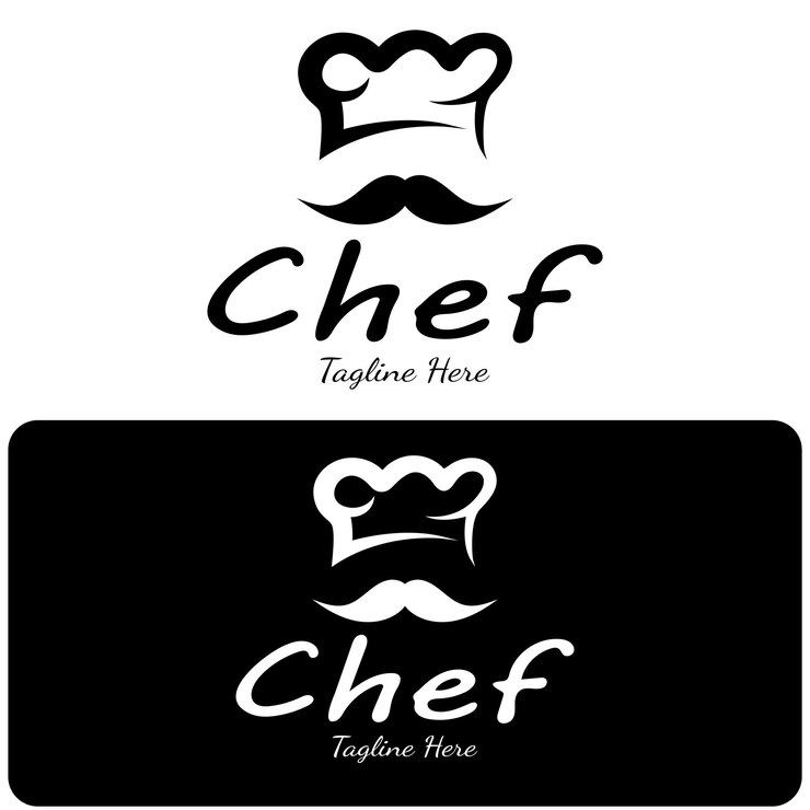 Vector logotipo profesional chef o sombrero de chef de cocina para negocios cocinero casero y chef de restaurante panadería vector