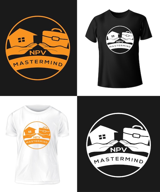 Logotipo profesional diseño de camisetas y vector