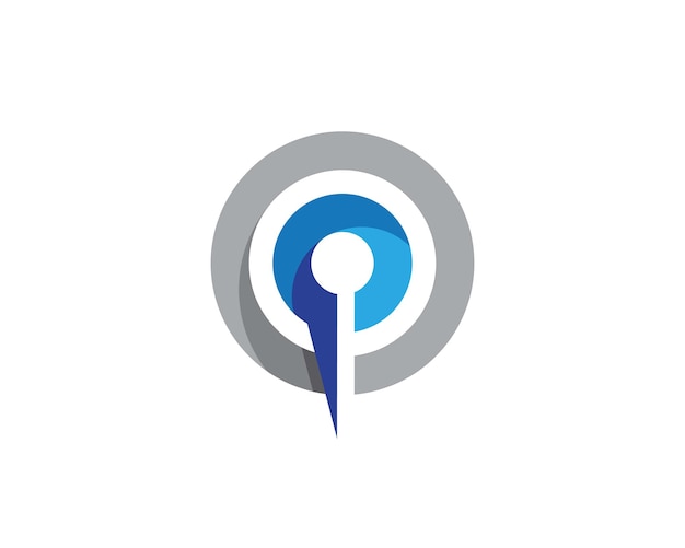 Logotipo profesional de P Letter Business