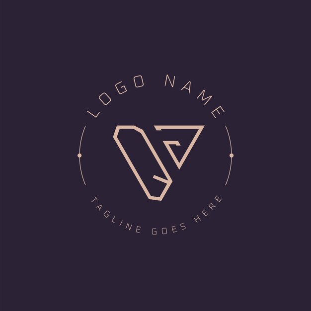El logotipo profesional de QJ es un emblema de monograma de letras QJ mínimo moderno para la marca premium.