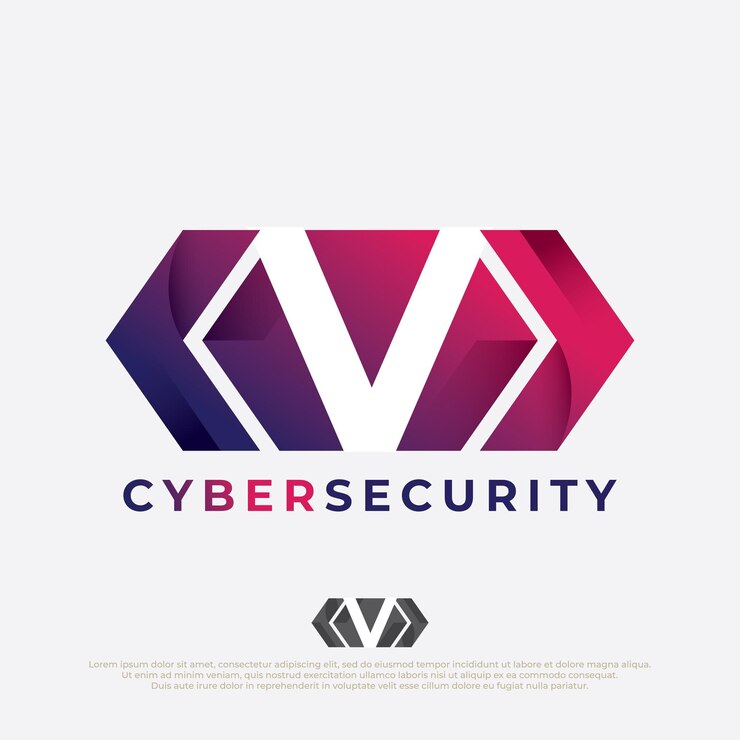 Vector logotipo del programador con icono de código de diseño de letra v en estilo moderno y plano aislado en fondo blanco