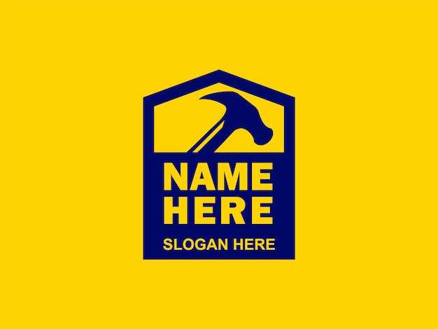 logotipo de propiedad de construcción simple