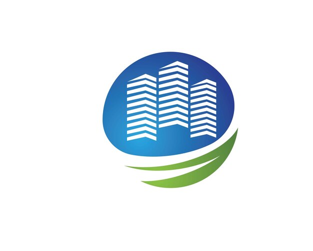 Logotipo de propiedad y construcción