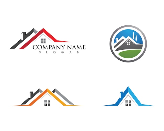Logotipo de propiedad y construcción