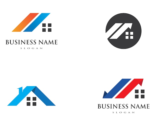 Logotipo de propiedad y construcción