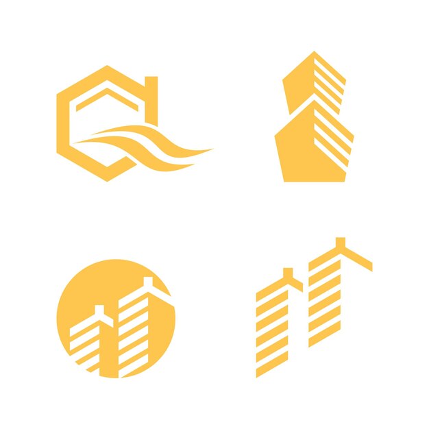 Logotipo de propiedad y construcción