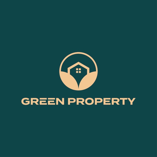 Logotipo de propiedad verde