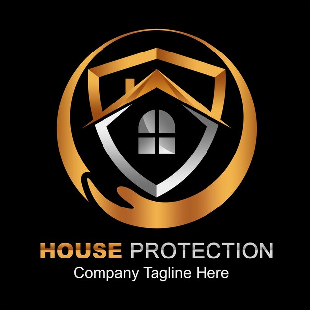 El logotipo de protección de la casa