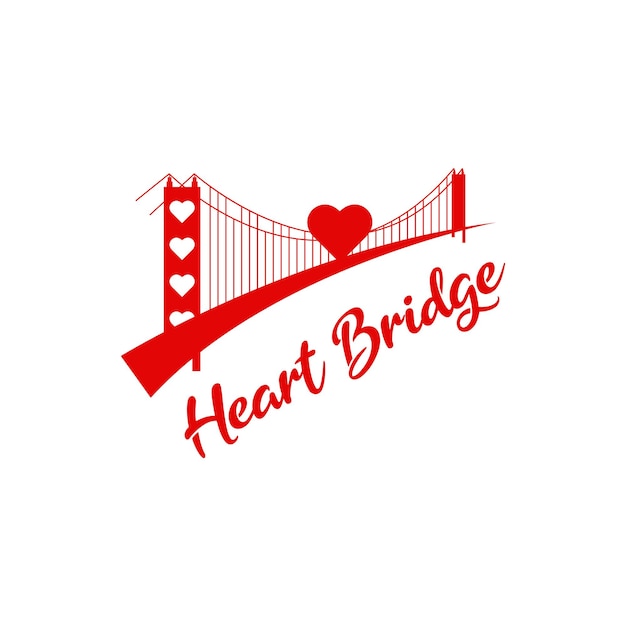 El logotipo del puente del corazón