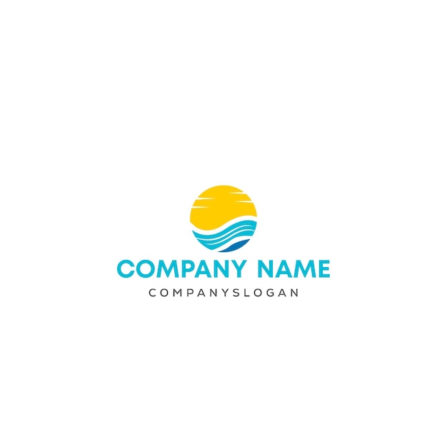El logotipo de la puesta de sol