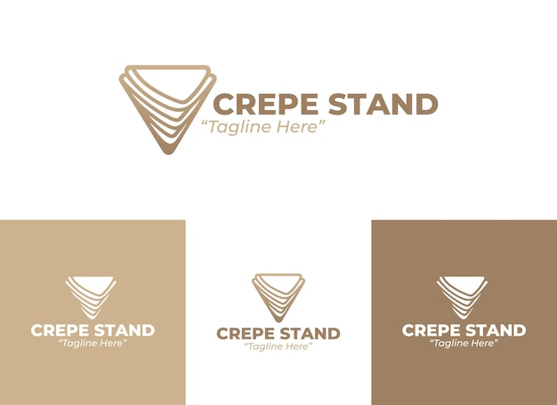 El logotipo del puesto de crepes