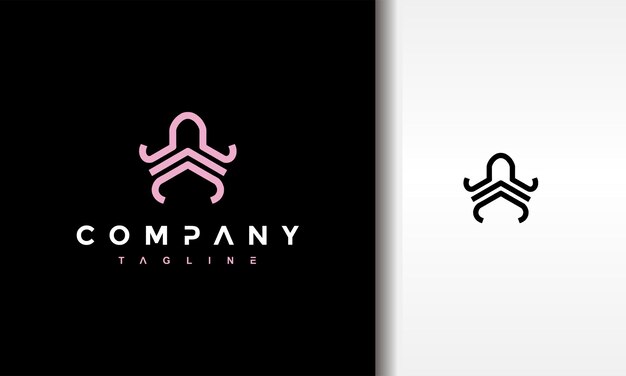 logotipo de pulpo simple