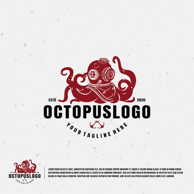 Vector logotipo de pulpo