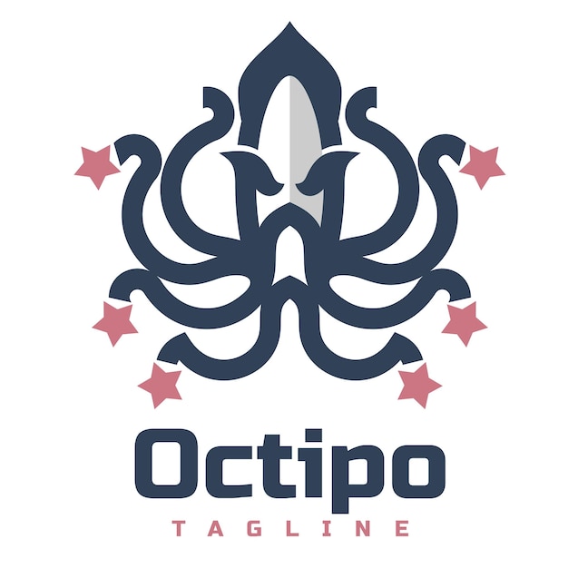 Vector el logotipo del pulpo