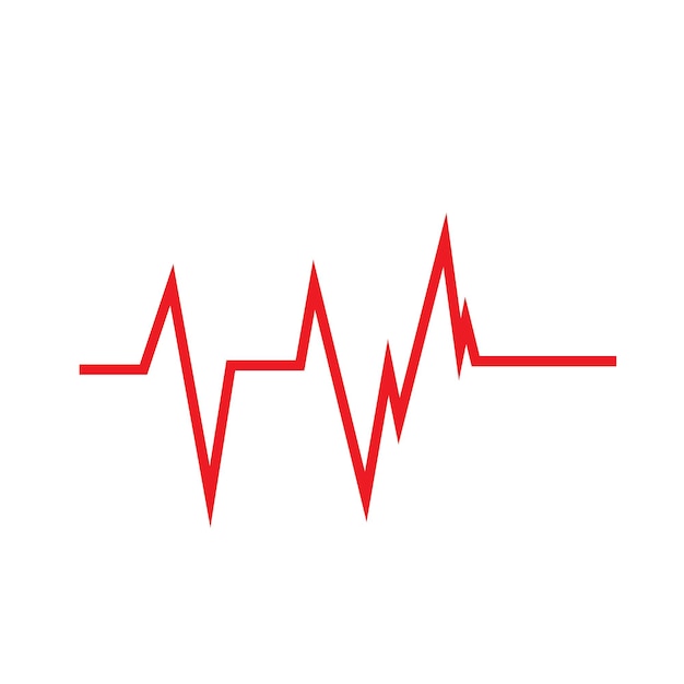El logotipo del pulso del latido del corazón