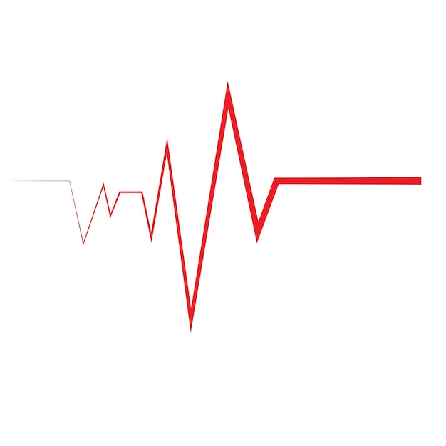 El logotipo del pulso del latido del corazón