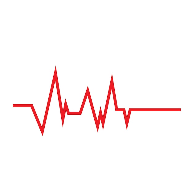 El logotipo del pulso del latido del corazón