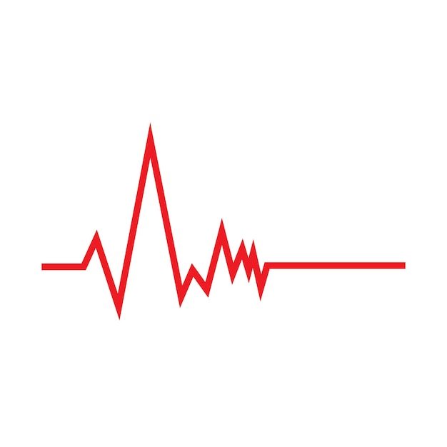 El logotipo del pulso del latido del corazón