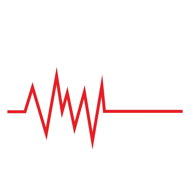 El logotipo del pulso del latido del corazón