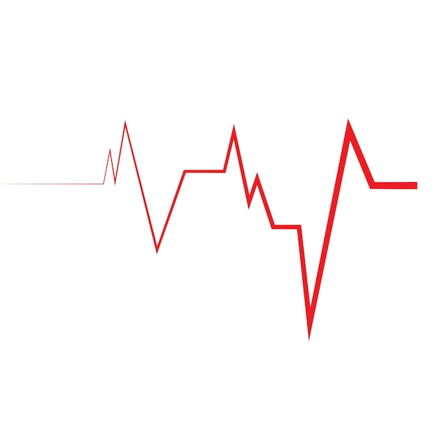El logotipo del pulso del latido del corazón