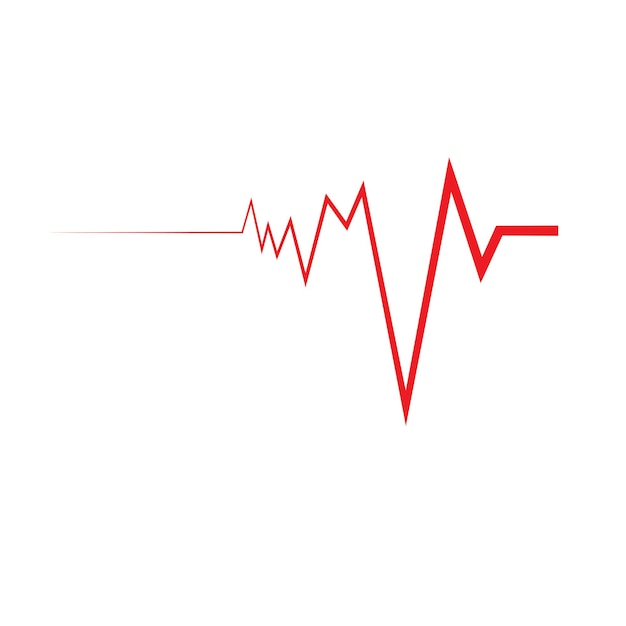 El logotipo del pulso del latido del corazón