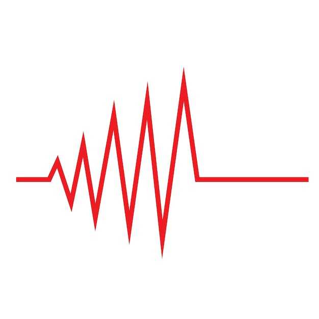 El logotipo del pulso del latido del corazón