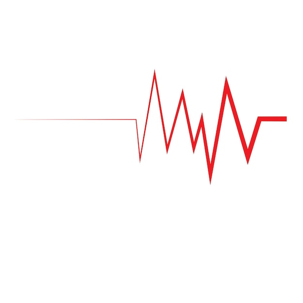 El logotipo del pulso del latido del corazón
