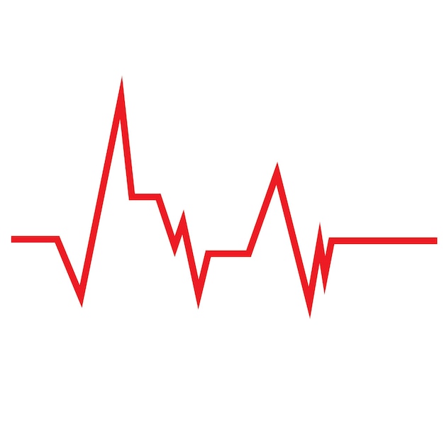 El logotipo del pulso del latido del corazón