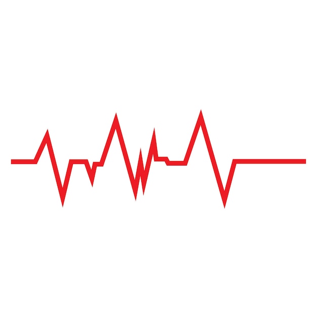 El logotipo del pulso del latido del corazón