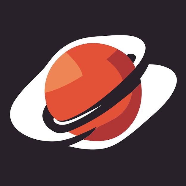 logotipo puño espacial y planeta ilustración vectorial plano 2