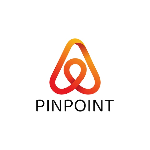 El logotipo del punto de pin