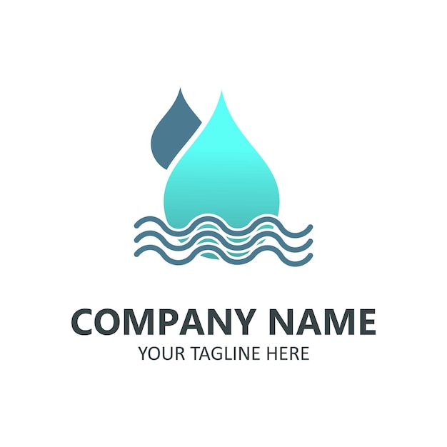 Logotipo puro de agua