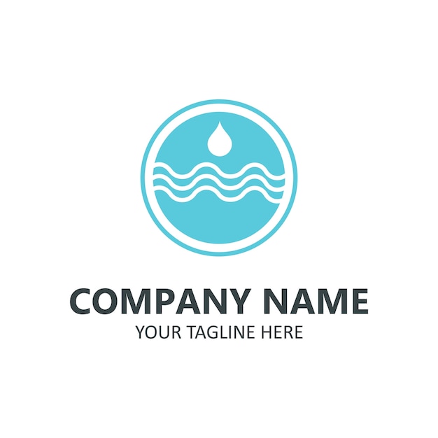 Logotipo puro de agua