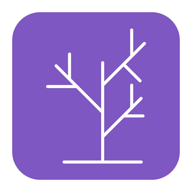 un logotipo púrpura y blanco con un árbol en el medio