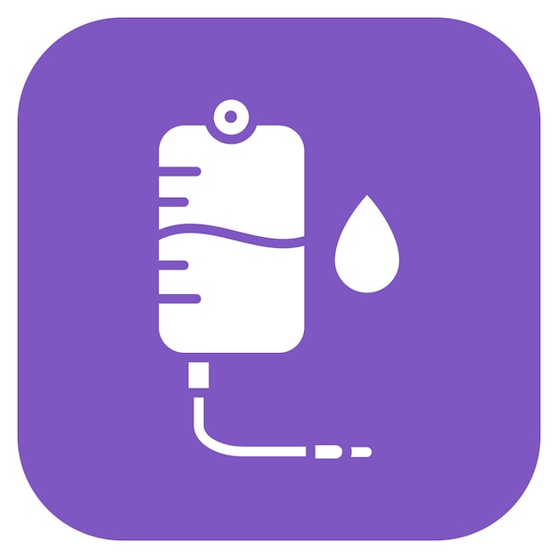 un logotipo púrpura y blanco con una gota de agua en el medio