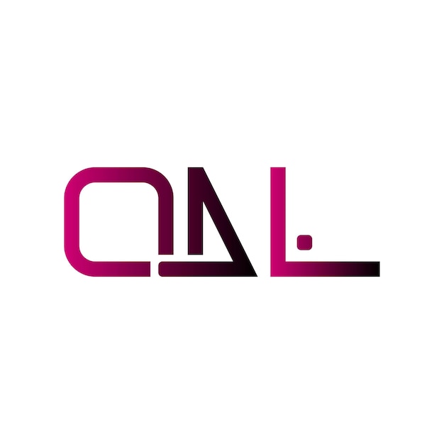 El logotipo de QAL es creativo, moderno, minimalista, inicial, monograma, símbolo, tipografía vectorial y diseño elegante de iconos.