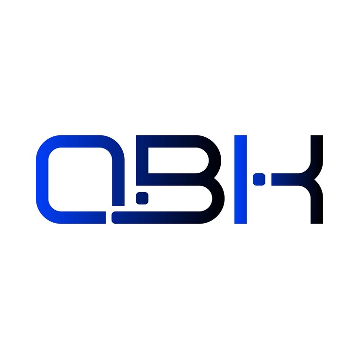 Vector el logotipo de qbk es creativo, moderno, minimalista, inicial, monograma, símbolo, tipografía vectorial y diseño elegante de iconos.