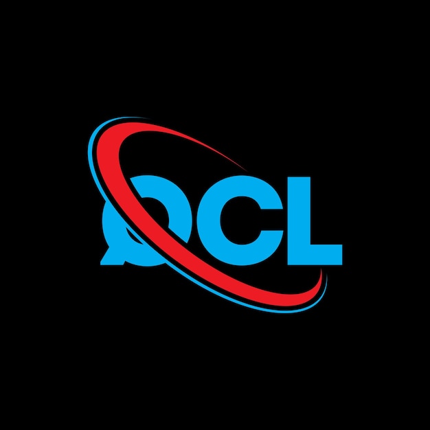 El logotipo de QCL, la letra QCL, el diseño del logotipo de la carta QCL, las iniciales del logotipo QCL vinculadas con círculo y mayúsculas, el logotipo del monograma, la tipografía QCL para el negocio tecnológico y la marca inmobiliaria.